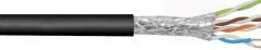 Kábel Cat6A S/FTP kültéri PE 500m fekete (TI0090-500) Bitner [11510]