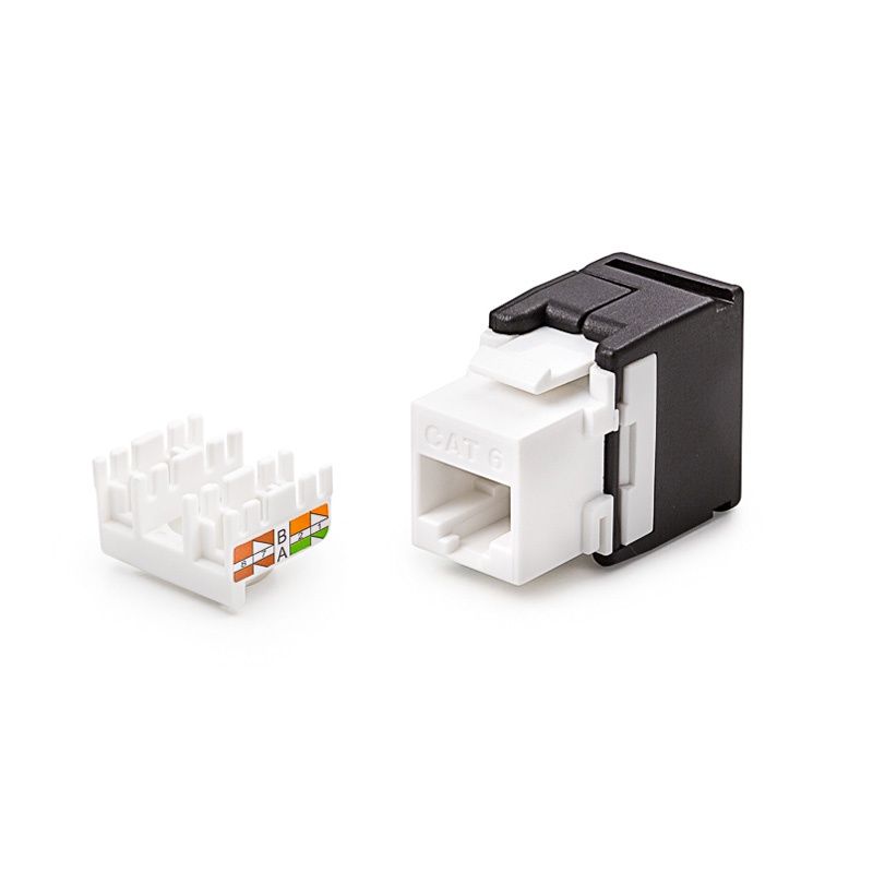 Modulár betét RJ45 Cat6  UTP 180° sz.n. KEJ-C6-U-TL KELine [11586]