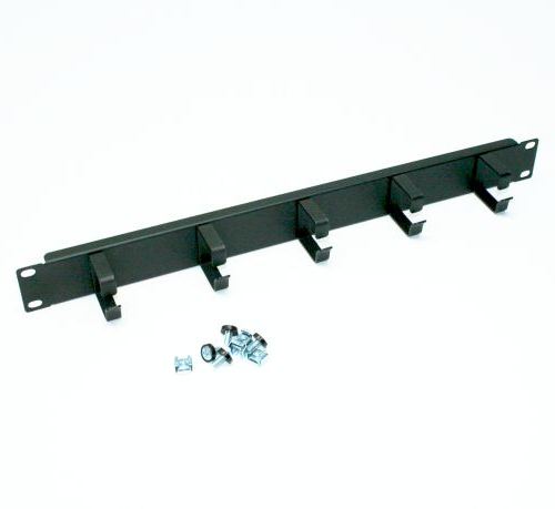 Rack gyűrűspanel 19" 1U 40x 40mm fekete RAB-VP-X01-A2 KELine