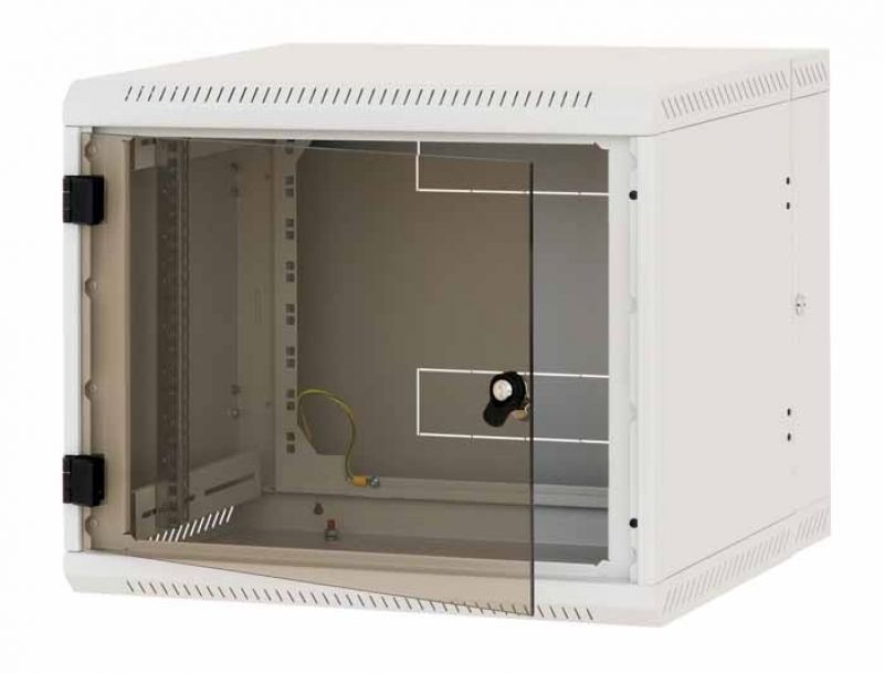Rack szekrény 6U fali 19" 600x600 szürke 2részes RBA-06-AD6-CAY-A1 Triton