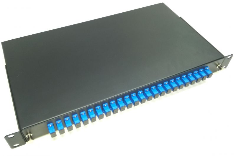 Patch panel opt. 24p (24xSCslx) SM rack 19" 1U OptiC [13513]