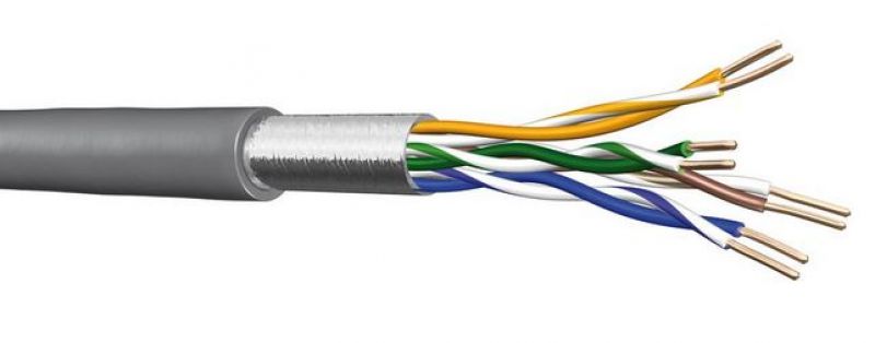 Kábel Cat5E F/UTP fali  PVC 500m  szürke UC300 S24 (60011258) Draka [14646]