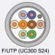 Kábel Cat5E F/UTP fali  PVC 500m  szürke UC300 S24 (60011258) Draka [14646]-b