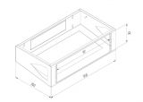 Rack keret  3U fali 19" fekete fix RSX-03-XS3-BXX-A1 Triton