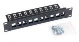 Patch panel Üres (Keystone) 10p rack 10" 1U RAB-PP-X03-C1 KELine Patch panel Üres (Keystone) 10p rack 10" 1U RAB-PP-X03-C1 KELine