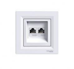 Fali aljzat RJ45 Cat6 UTP 2port Asfora (EPH4800121) S.E. Fali aljzat RJ45 Cat6 UTP 2port Asfora (EPH4800121) S.E.