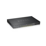 Switch  1G 28p (24x100M/1G RJ45 PoE+4x1G RJ45/SFP) GS1920-24HPv2 ZyXEL [16137]