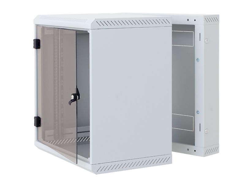 Rack szekrény 4U fali 19" 600x600 szürke 2 részes RBA-04-AD6-CAY-A1 Triton