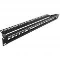 Patch panel Üres (Keystone) 24p rack 19" 1U EXW [16410]-a