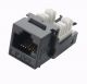 Modulár betét RJ45 Cat6  UTP  90° sz.n. fekete EXW [16421]-a