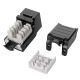 Modulár betét RJ45 Cat6  UTP  90° sz.n. fekete EXW [16421]-b