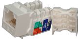 Modulár betét RJ45 Cat6  UTP  90° fehér EXW [16430]