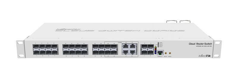 Switch 10G 28p (20xSFP+4x10GSFP+4RJ45/SFP) CRS328-4C-20S-4S+RM MikroTik [16512]