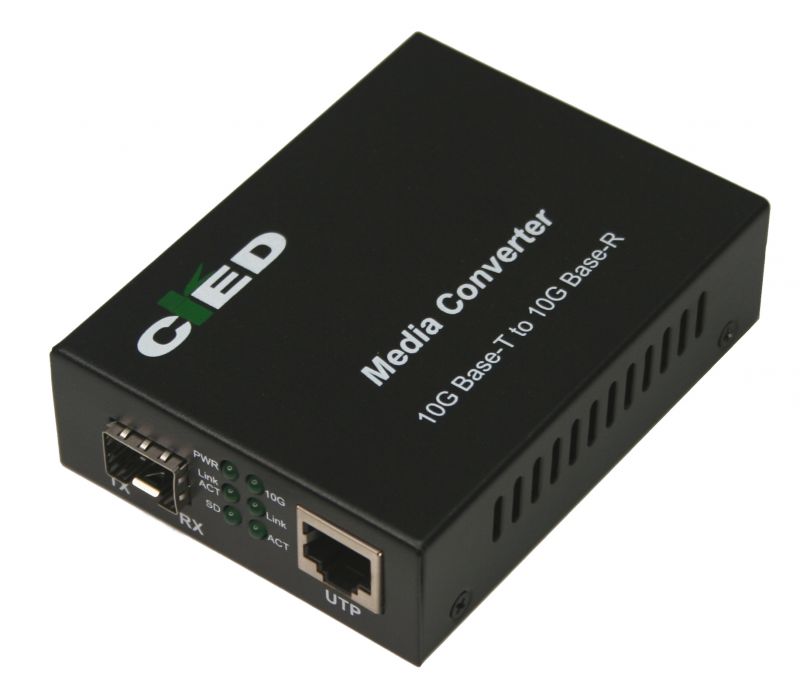 Konverter SFP+/RJ45 10G/ 100M/1G/10G (CE-10G-01) CRD [16682]