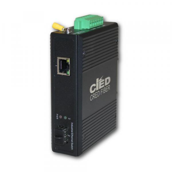 Konverter SFP/ RJ45 1G/ 100M/1G PoE ipari DIN (IPS-1SF60001) CRD [16806]