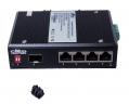 Switch  1G  5p (4x100M/1G RJ45+1G SFP) DIN IS-1SF60004 CRD *[16821]-b