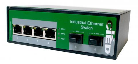 Switch  1G  6p (4x100M/1G RJ45+2x1G SFP) DIN IS-2SF60004 CRD [16823]