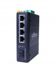 Switch  1G  5p (4x100M/1G RJ45 PoE+1G SFP) DIN IPS-1SF60004 CRD [16827]