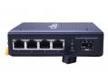 Switch  1G  5p (4x100M/1G RJ45 PoE+1G SFP) DIN IPS-1SF60004 CRD [16827]-a