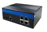 Switch  1G  6p (4x100M/1G RJ45 PoE+2x1G SFP) DIN IPS-2SF60004M CRD [16830]
