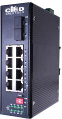 Switch  1G 10p (8x100M/1G RJ45 PoE+2x1GSFP) DIN IPS-2SF60008M CRD [16831]