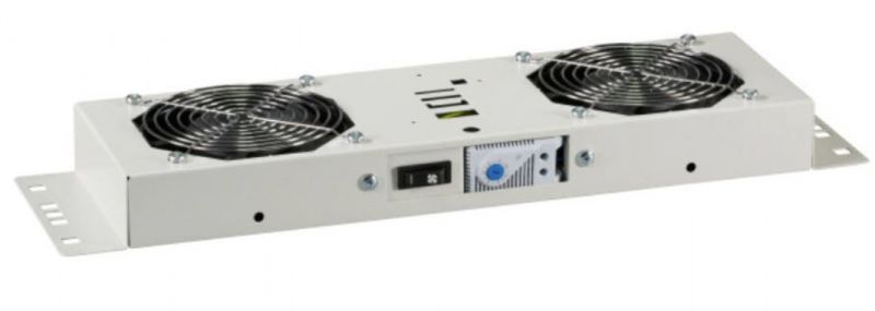 Rack szekr. ventil. tetőmodul 2xVent+Term.  szürke v. 691656GR EFB [17106]