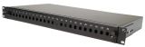 Patch panel opt. Üres 24p (24xST/FC) rack 19" 1U RAB-FO-X15-SL KELine [17222]