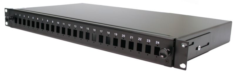 Patch panel opt. Üres 24p (24xSCslx/LCdlx/E2000) rack 19"1U RAB-FO-X47-SL KELine