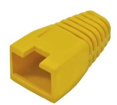Törésgátló RJ45 UTP/FTP gumi sárga EXW [17309]