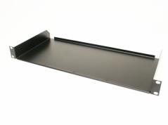 Rack polc 19" 1U  200mm fekete fix 3MM *[17476]