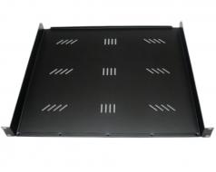 Rack polc 19" 1U 400mm fekete fix, perforált 3MM *(17477) Rack polc 19" 1U 400mm fekete fix, perforált 3MM *(17477)