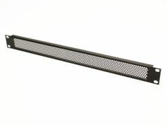 Rack szellőző panel 19" 1U fekete perf. 3MM *[17478]