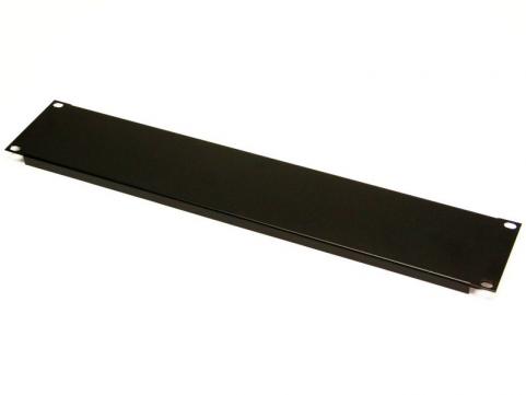 Rack takaró panel 19" 2U fekete 3MM *[17533]