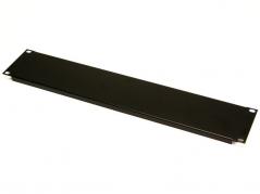 Rack takaró panel 19" 2U fekete 3MM *[17533]