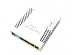 Switch 1G 6p (5x100M/1G RJ45 PoE+1G SFP) CSS106-1G-4P-1S (260GSP) MikroTik Switch 1G 6p (5x100M/1G RJ45 PoE+1G SFP) CSS106-1G-4P-1S (260GSP) MikroTik