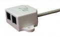 Ethernet kábel Y adapter PC/PC 1/2xRJ45 CAT5E  UTP U5E iSUN *[17574]-a