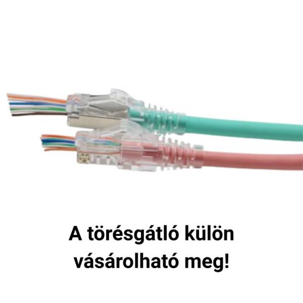 Modulár dugó RJ45 Cat5E  UTP patch/fali (1mm) easy plug 50µ" EXW [17701]