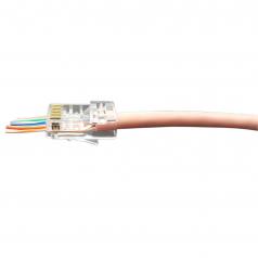 Modulár dugó RJ45 Cat6  UTP patch/fali (1,1mm) easy plug 50µ" EXW [17703]