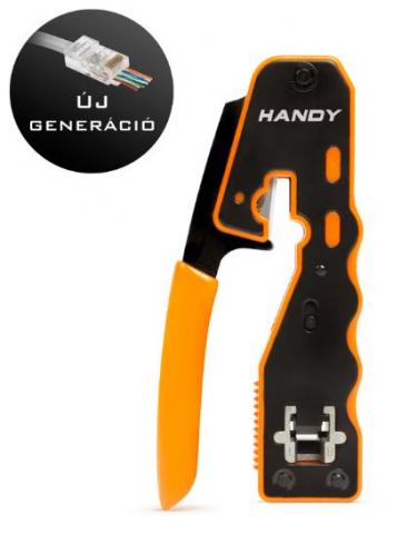 Fogó krimpelő+csupaszoló 8 (easy plug) Handy [17800]