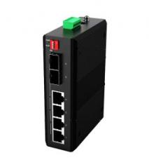 Switch  1G  6p (4x100M/1G RJ45+2x1G SFP) DIN OptiC [17953]