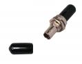 Opt. adapter lezáró/porvédő dugó ST/FC slx forma fekete OEM *[17978]-f