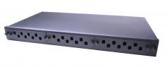 Patch panel opt. Üres 24p (24xST/FC) rack 19" 1U fiókos OptiC [18328]