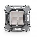 Fali aljzat RJ45 Cat6a SFTP 2port fehér Valena Life 601152 KELine [18458]-a
