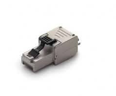 Modulár dugó RJ45 Cat6A/7A STP fali sz.n. extra rövid SFT45 KELine [18460]