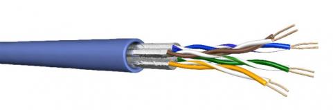Kábel Cat6A  U/FTP patch LSHF kék UC500 S27 (60015512) Draka [18516]