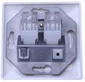 Fali aljzat RJ45 Cat5E  UTP 2port 50X50 OEM [18768]-c