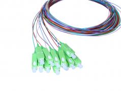 Pigtail kábel SM 9/125 SC/APC 2m LSZH (TB-O+) színes, 12db-os OptiC [18841]