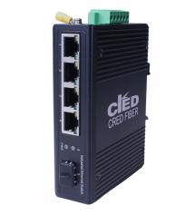 Switch  1G  5p (4x100M/1G RJ45+1G SFP) DIN IS-ISF60004 CRD [18842]