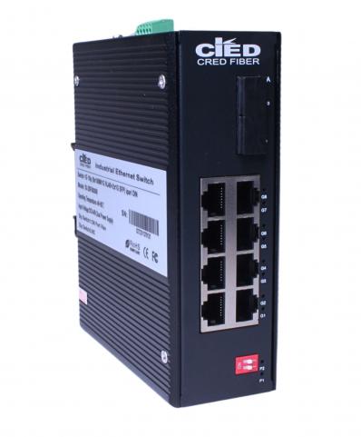 Switch  1G 10p (8x100M/1G RJ45+2x1G SFP) DIN IS-2SF60008v2 CRD [18847]
