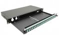 Patch panel opt. Üres 24p (24xSCslx/LCdlx) rack 19" 1U fiókos OEM [18995]-i